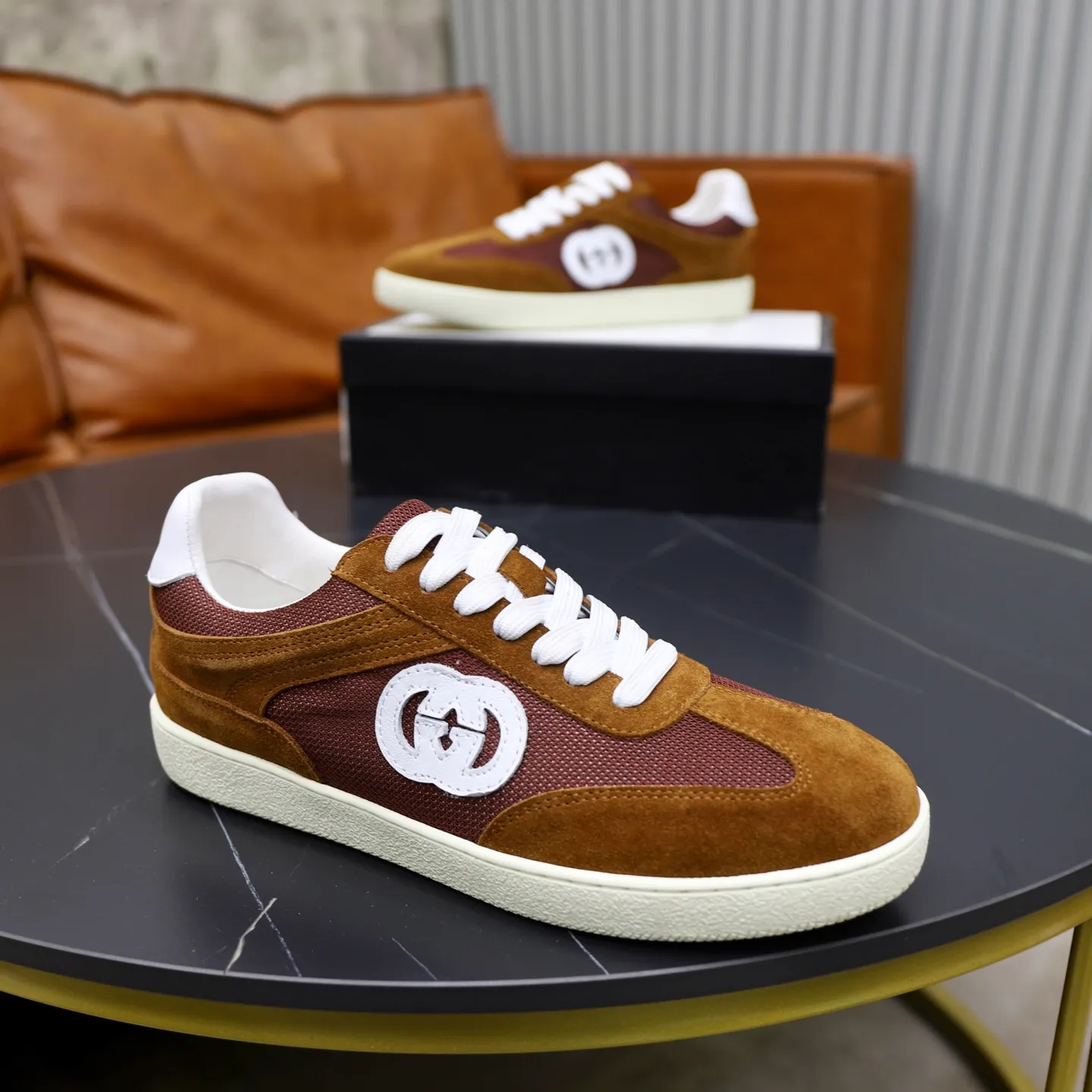 Men's shoes: 400💰🙅‍♂️🙅‍♂️🙅‍♂️ Brand: GUCCI Standard code: 38-44 (45 customized) Grade: Same as the official website Material: Original leather splicing Comfortable and breathable lining Original wear-resistant outsole Style category: Men's fashionable casual shoes Running sneakers Noble luxury brand elements Top luxury Color: actual picture color